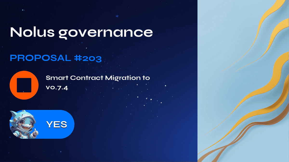 Nolus governance. Proposal №203