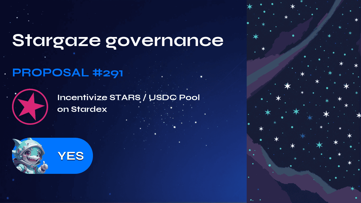 Stargaze governance. Proposal №291