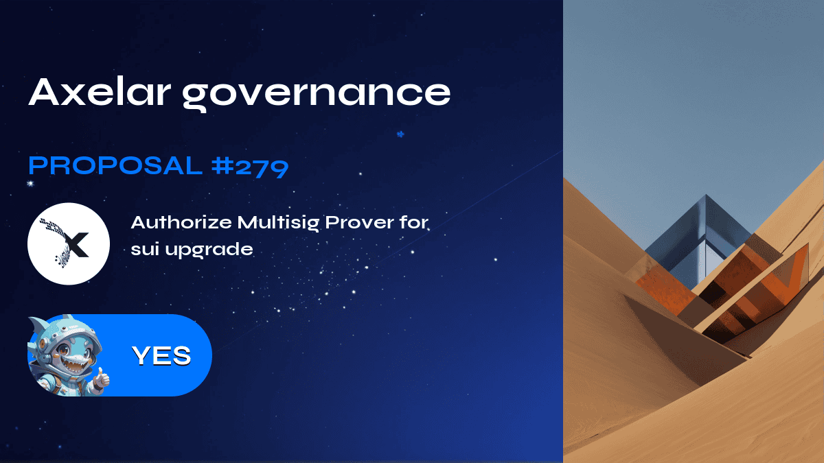 Axelar governance. Proposal №279