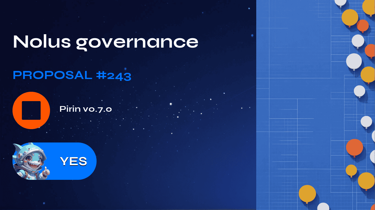 Nolus governance. Proposal №243