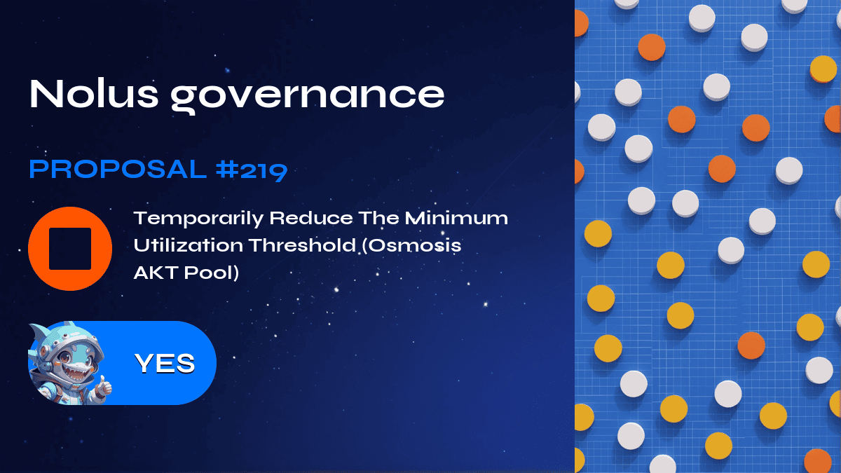 Nolus governance.建议 219
