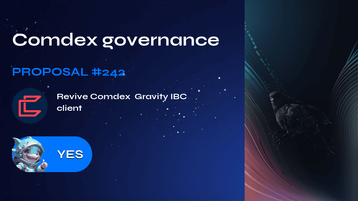 Comdex governance. Proposal №242