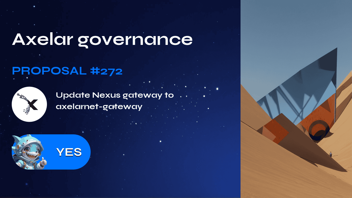 Axelar governance. Proposal №272