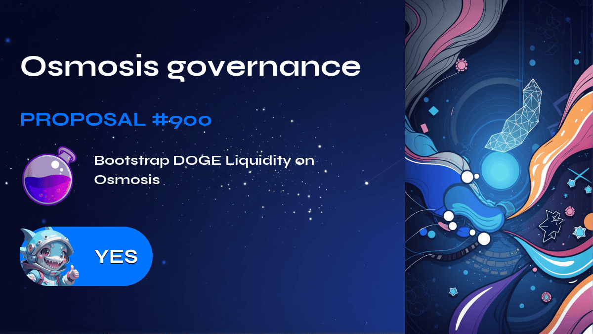 Osmosis governance. Proposal №900