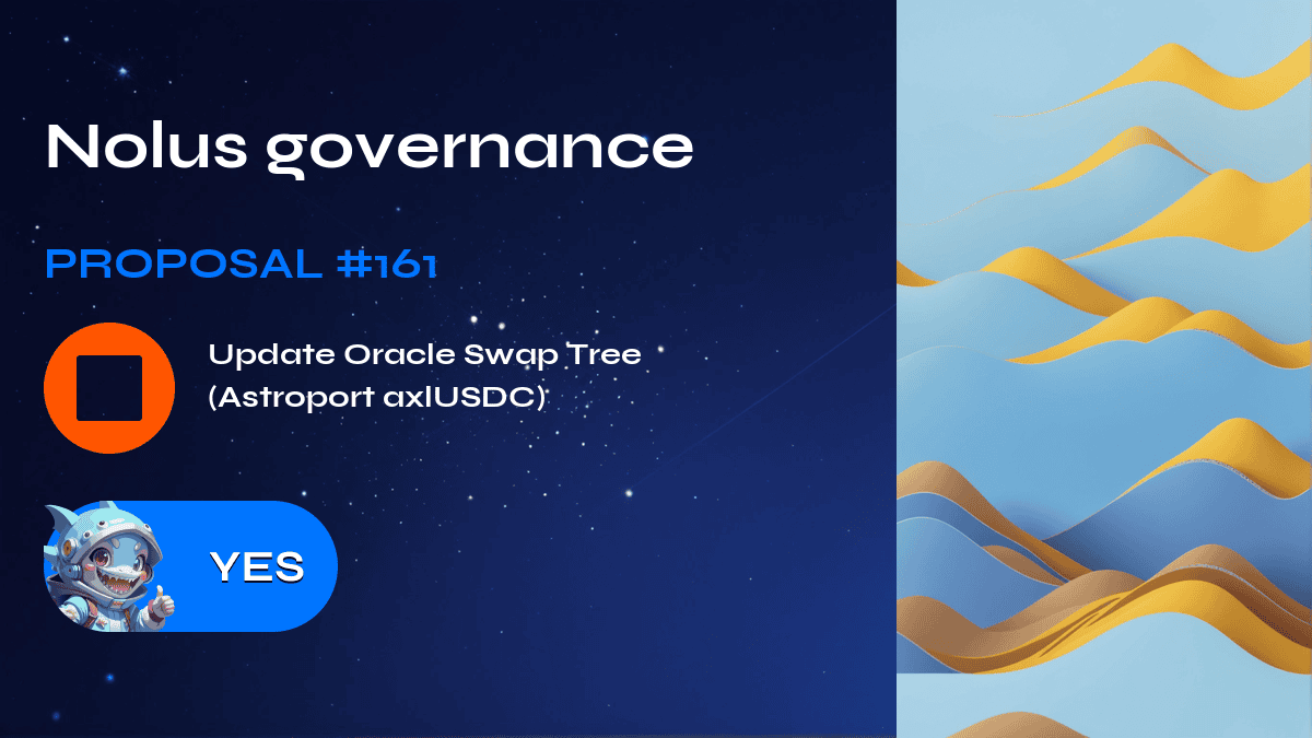 Governance di Nolus. Proposta №161