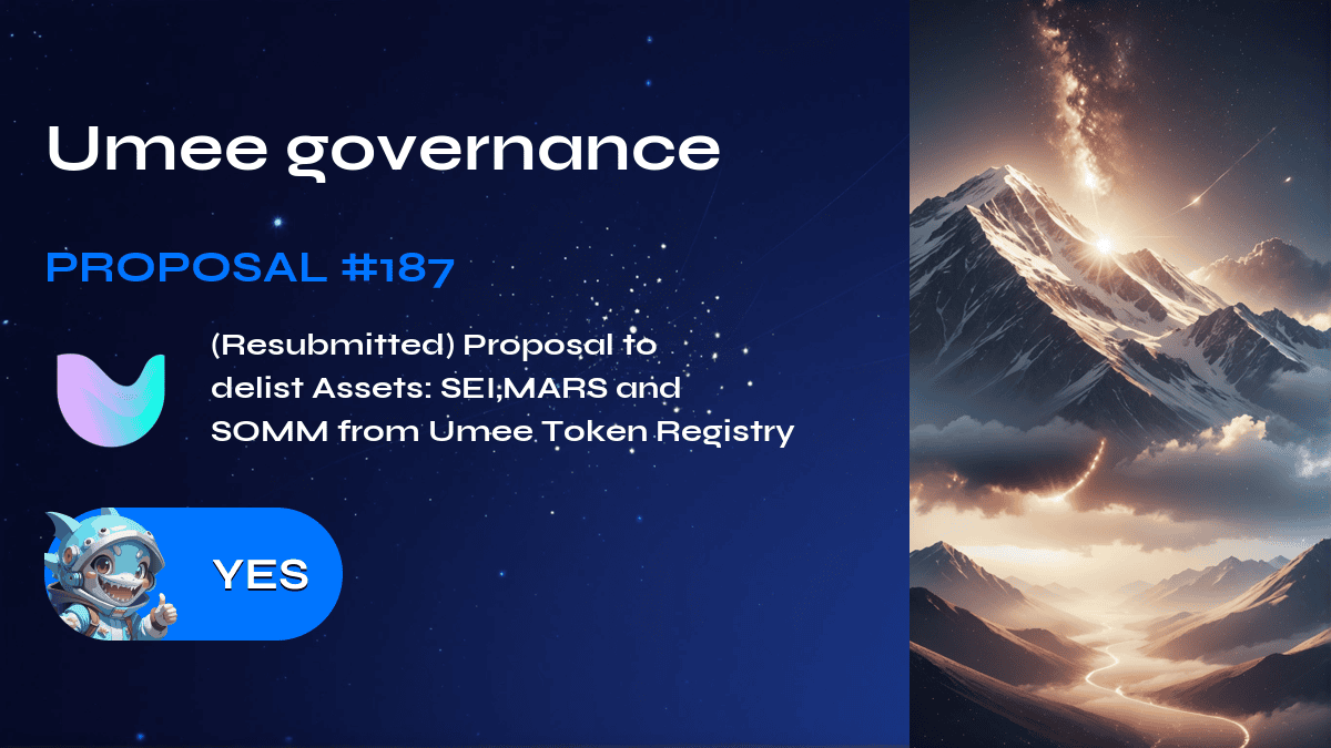 Umee governance. Proposal №187