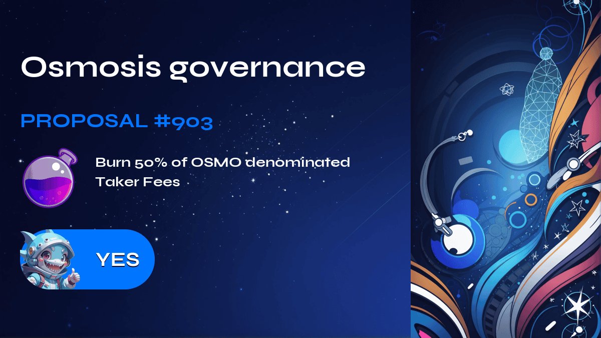 Osmosis governance. Proposal №903