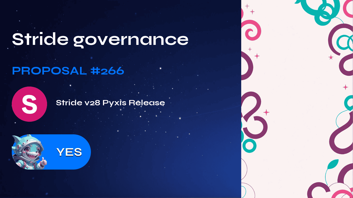 Stride governance. Proposal №266