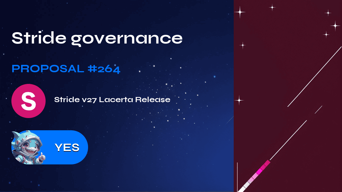 Stride governance. Proposal №264