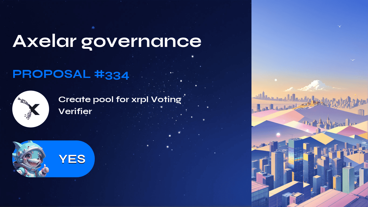 Gouvernance Axelar. Proposition №334