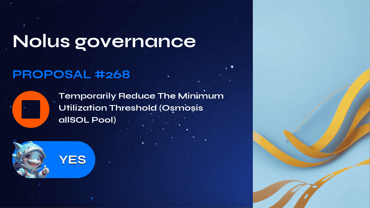 Nolus governance. Proposal №268