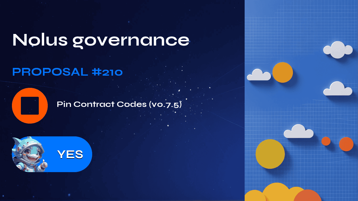 Nolus governance. Proposal №210