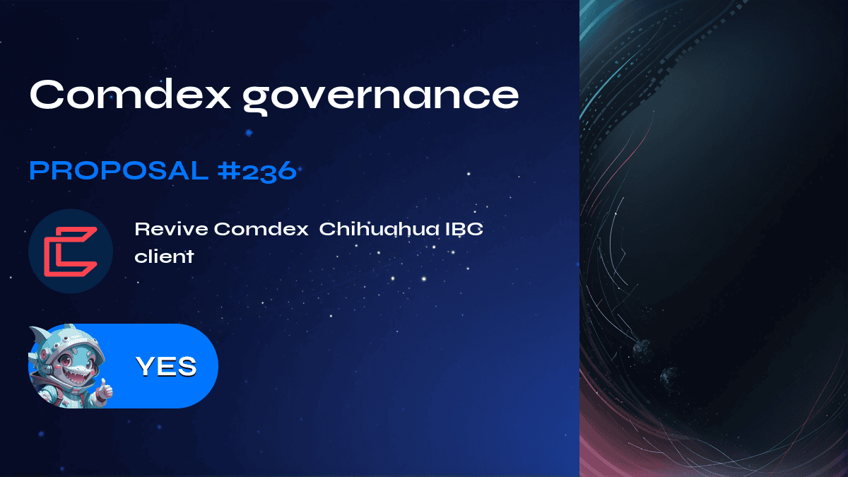 Comdex yönetişimi. Teklif №236