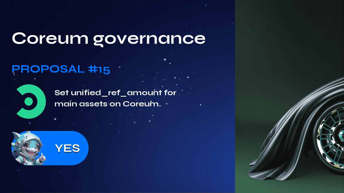 Coreum governance.建议 15