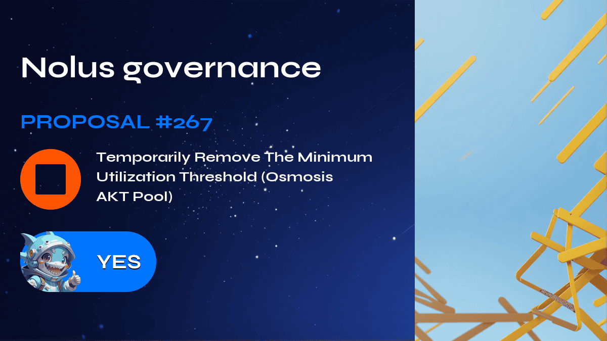 Nolus governance. Proposal №267