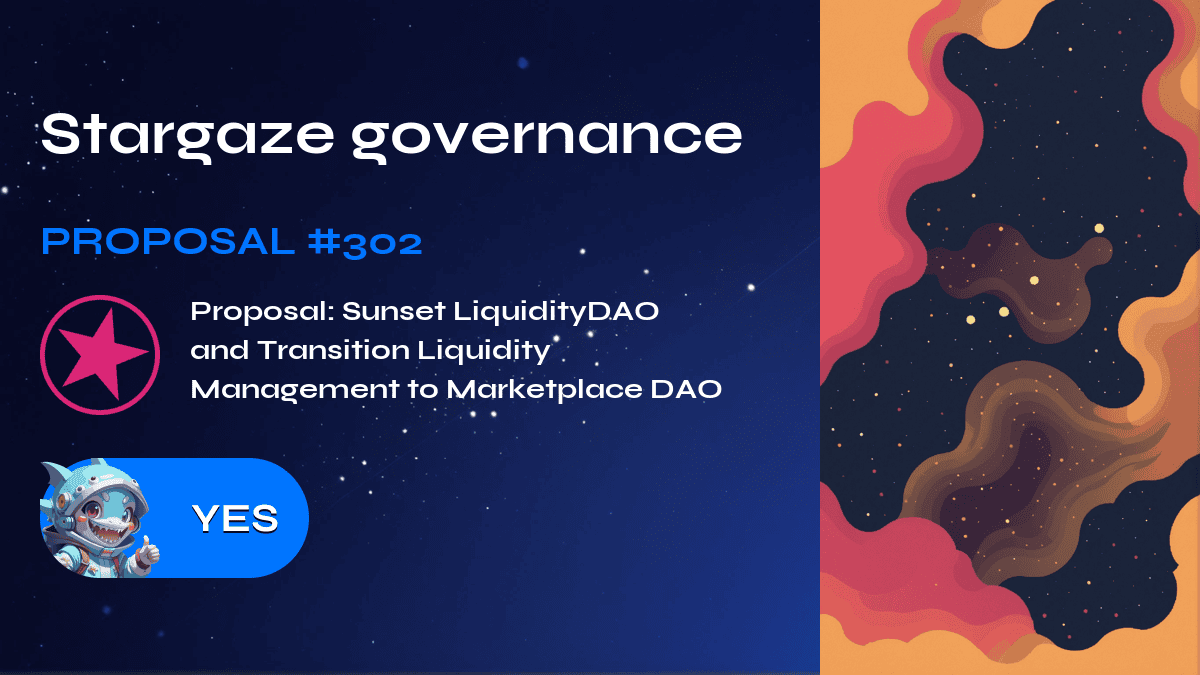 Stargaze governance. Proposal №302