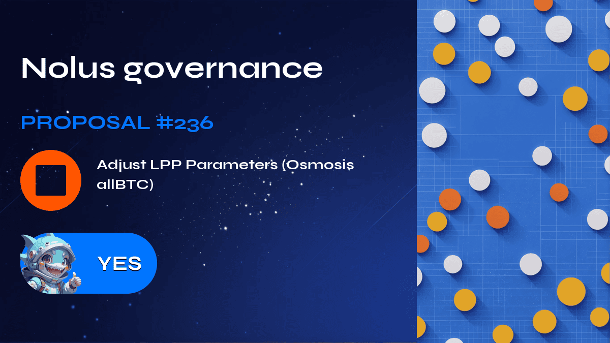 Nolus governance.建议 236