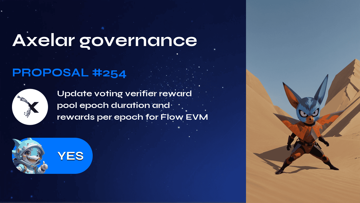 Axelar governance. Proposal №254