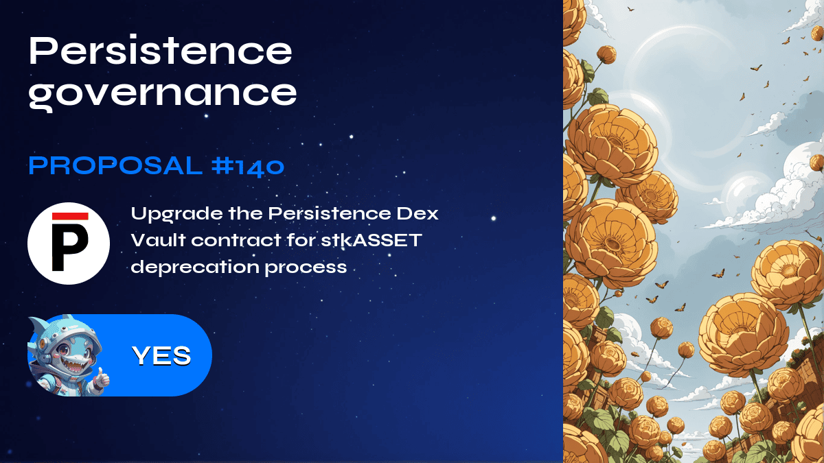 Persistence governance. Proposal №140