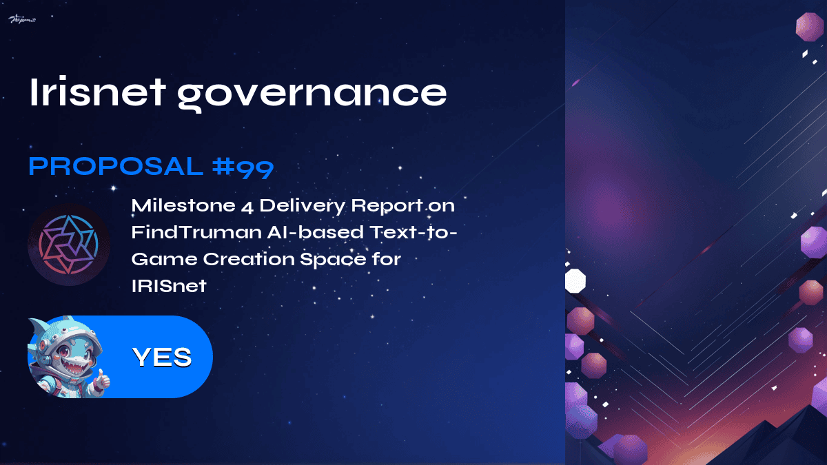 Irisnet governance. Proposal №99