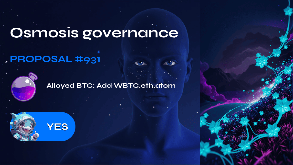 Osmosis governance. Proposal №931