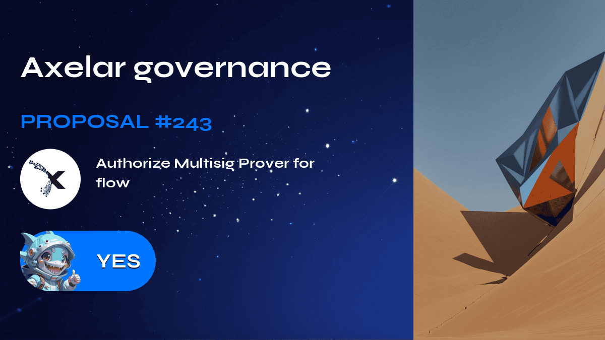 Axelar governance. Proposal №243