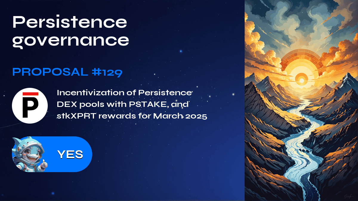 Persistence governance. Proposal №129