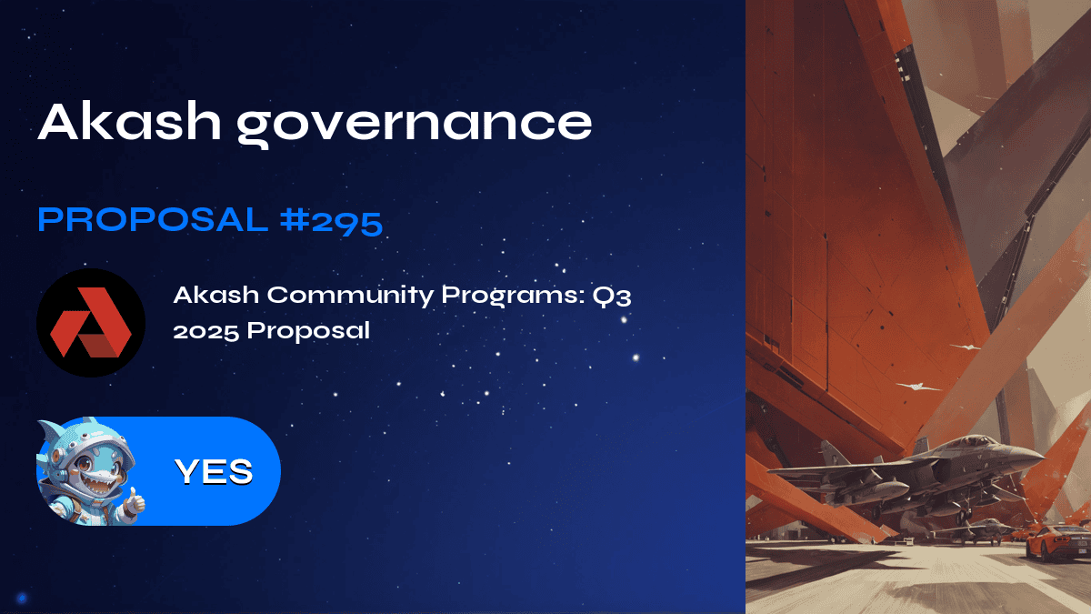 Akash governance. Proposal №295