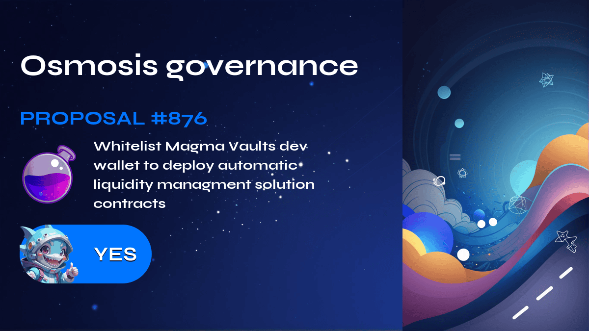 Osmose-Governance. Vorschlag №876