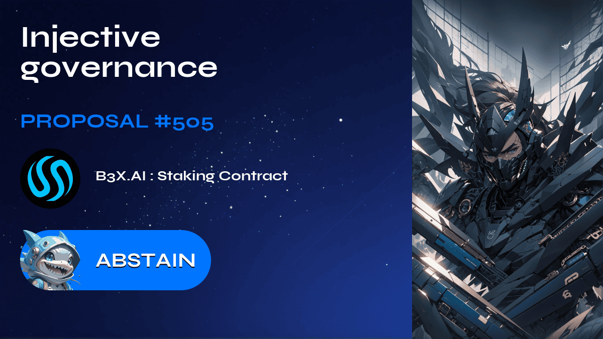 Injective governance. Proposal №505