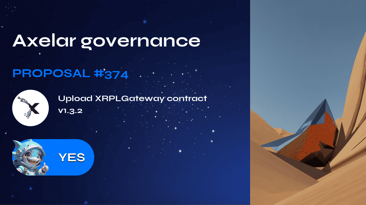 Axelar governance.建议 374