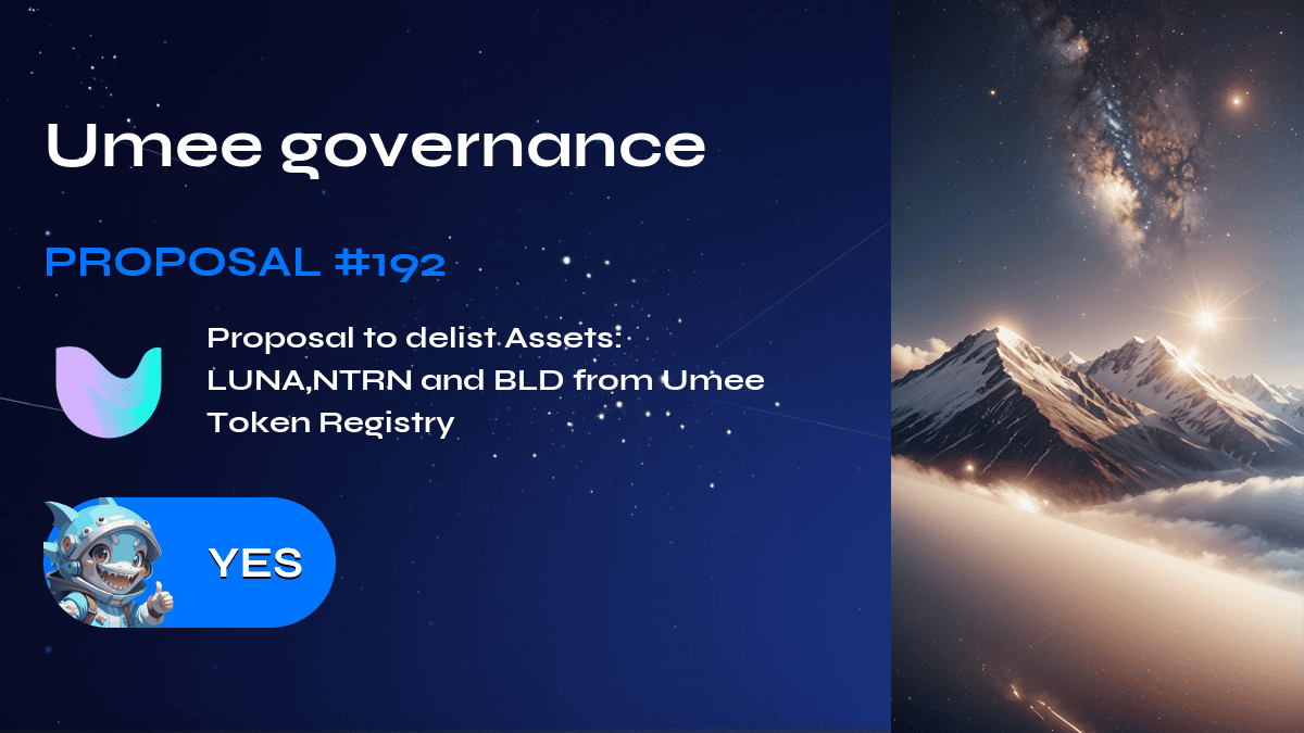 Umee governance. Proposal №192