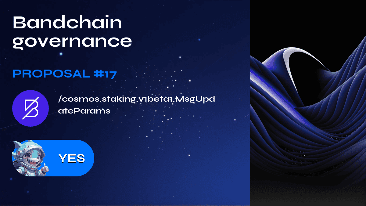 Bandchain governance. Proposal №17