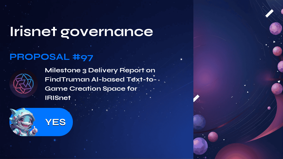 Irisnet governance. Proposal №97