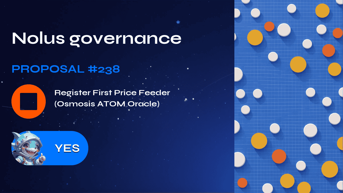 Nolus governance.建议 238