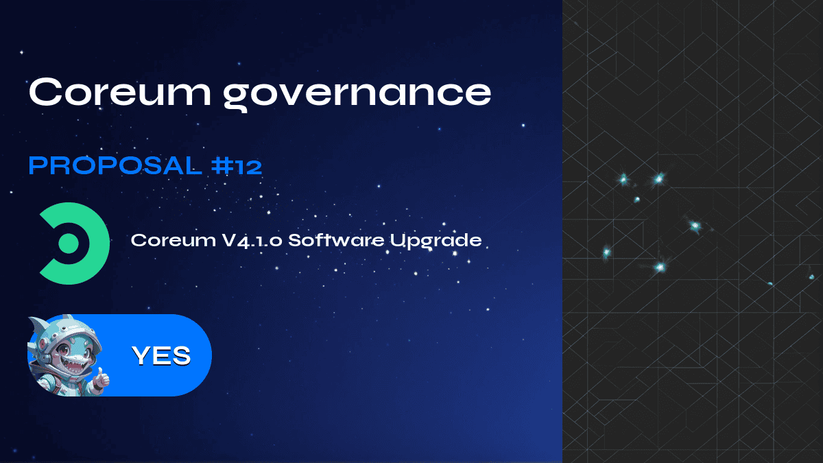 Governance del Coreum. Proposta №12