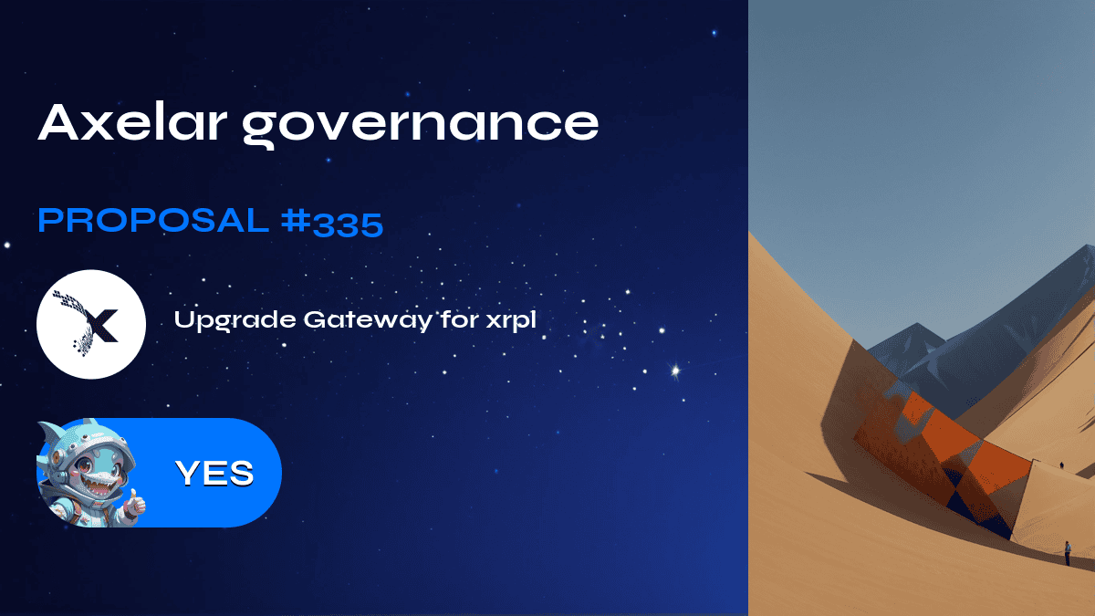 Axelar governance. Proposal №335