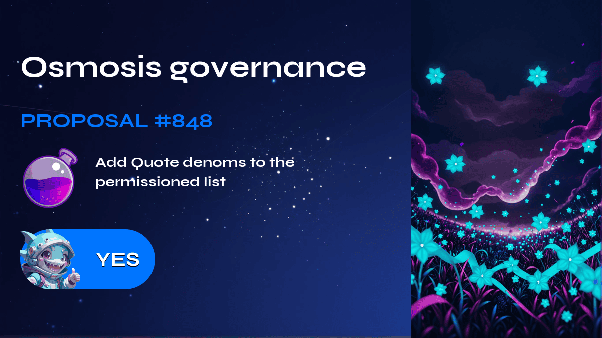 Governance dell'osmosi. Proposta №848