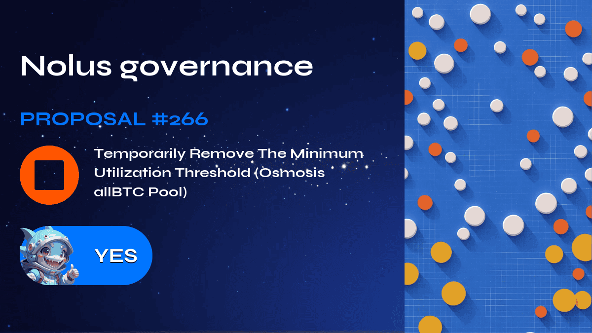 Nolus governance. Proposal №266