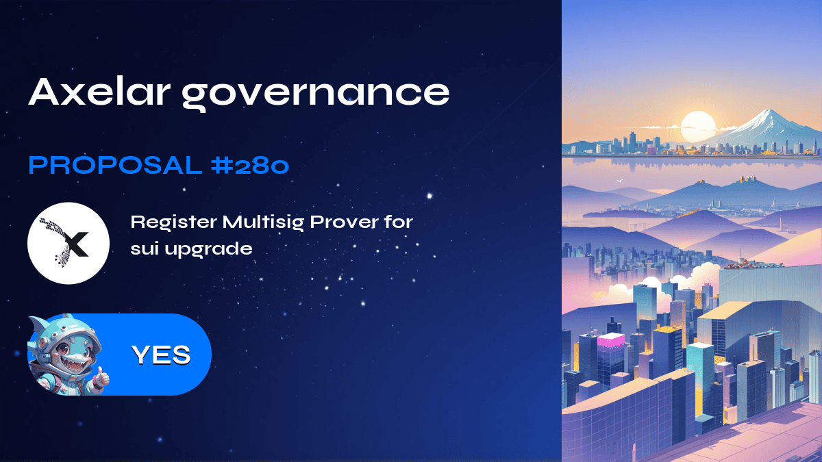 Axelar governance. Proposal №280