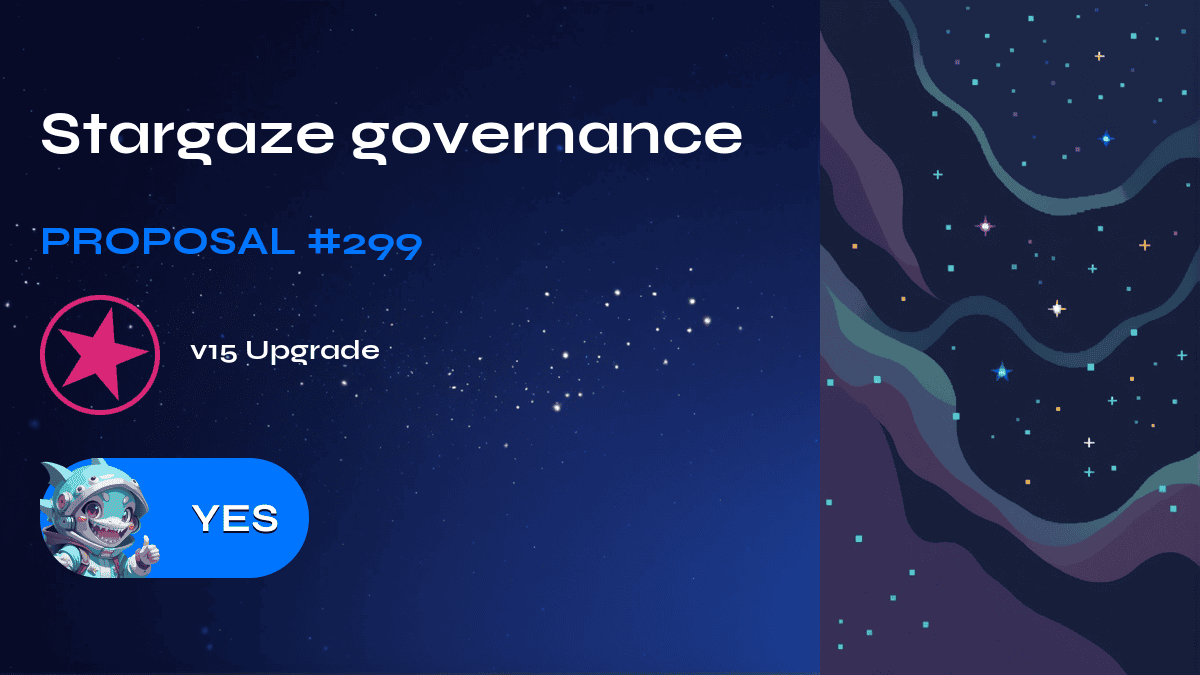 Governance di Stargaze. Proposta №299