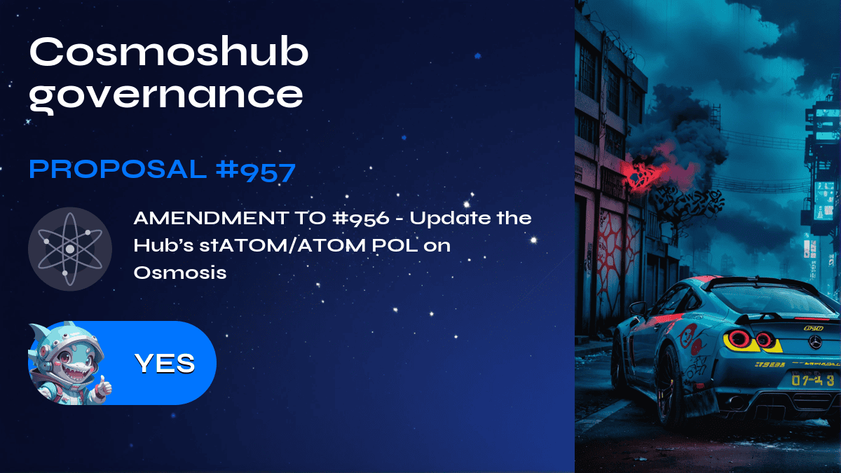 Cosmoshub yönetimi. Teklif №957