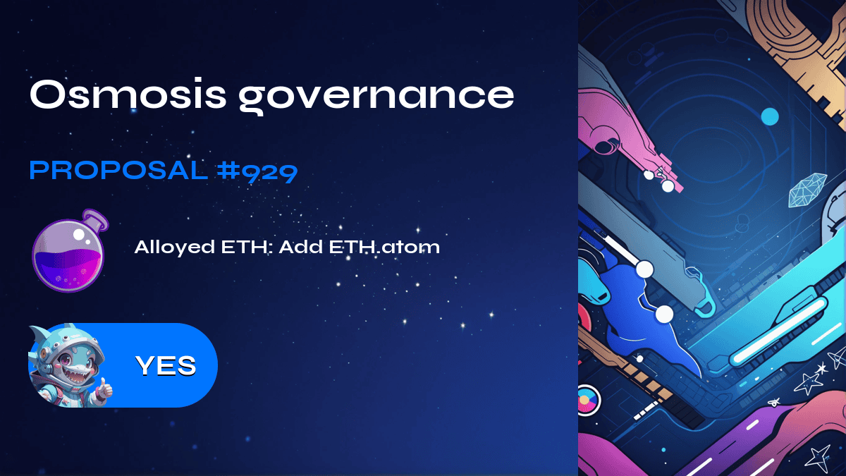 Osmosis governance. Proposal №929
