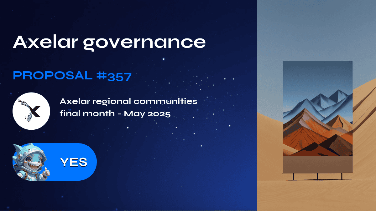 Axelar governance.建议 357