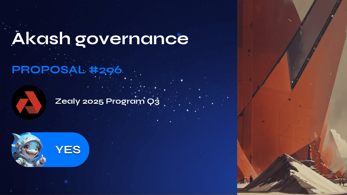 Akash Governance. Vorschlag №296