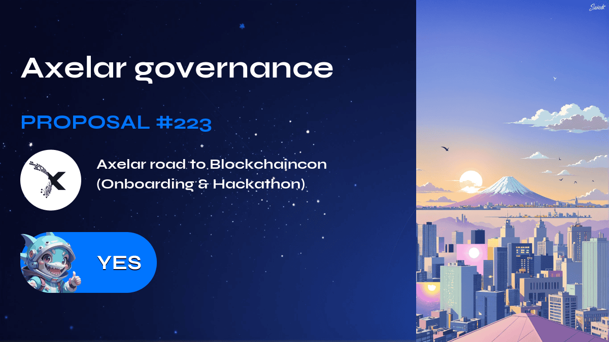 Gouvernance Axelar. Proposition №223