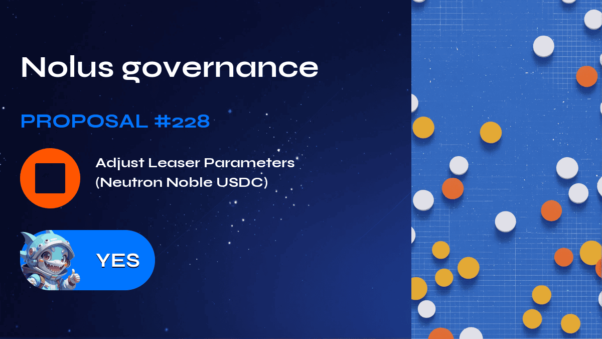 Nolus governance. Proposal №228