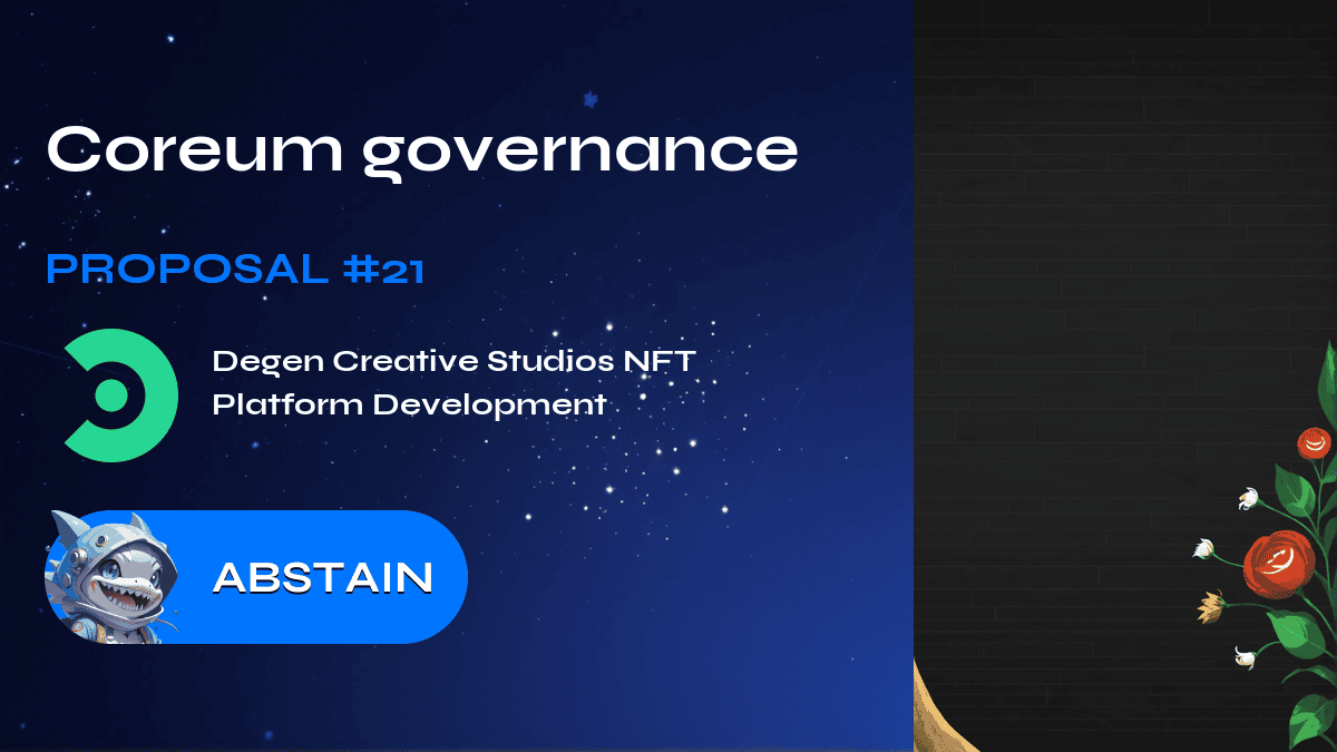 Coreum governance. Proposal №21