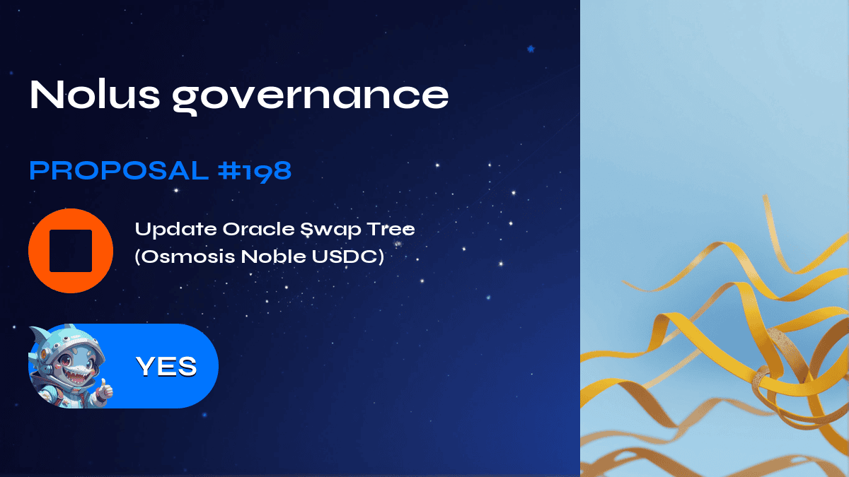 Nolus governance. Proposal №198