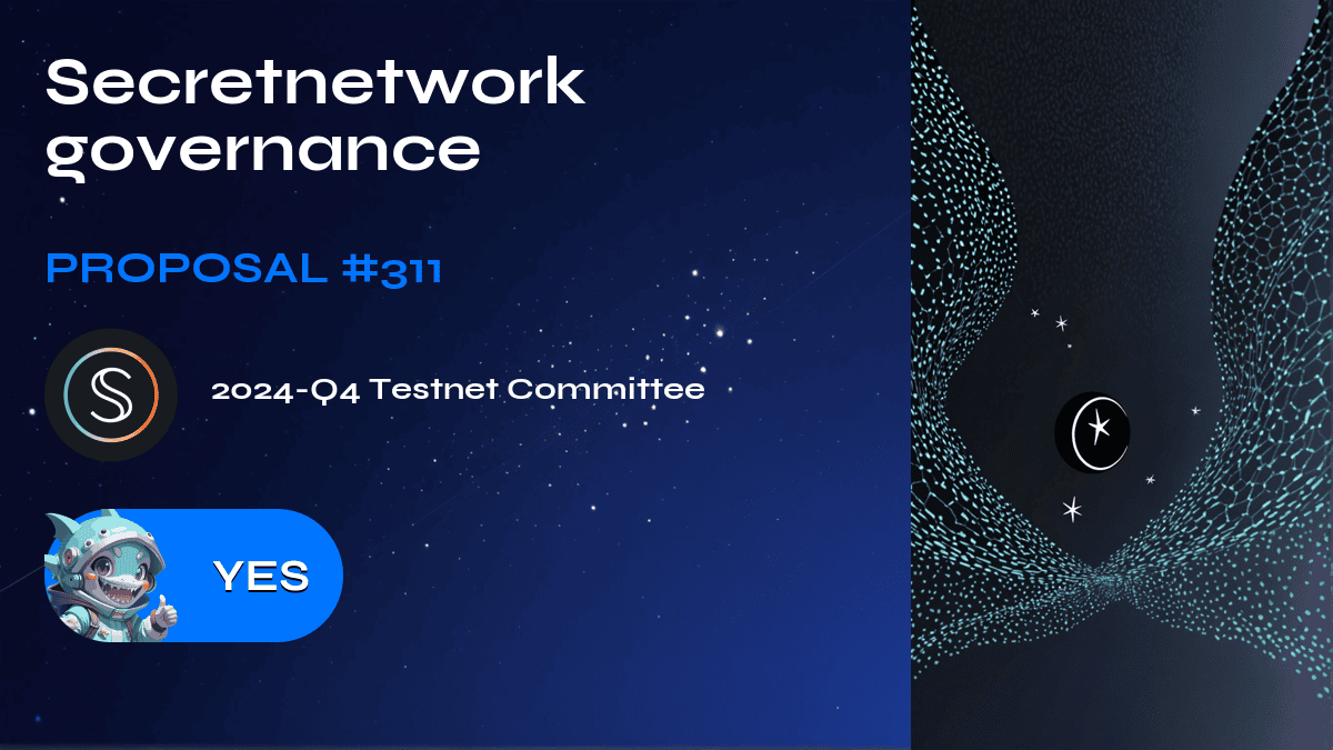 Secretnetwork governance.建议№311